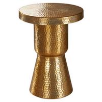 Odkladací stolek DELYLA v orientálním stylu - barvy zlata, Lifestyle, kov (43/43/59cm) - MID.YOU