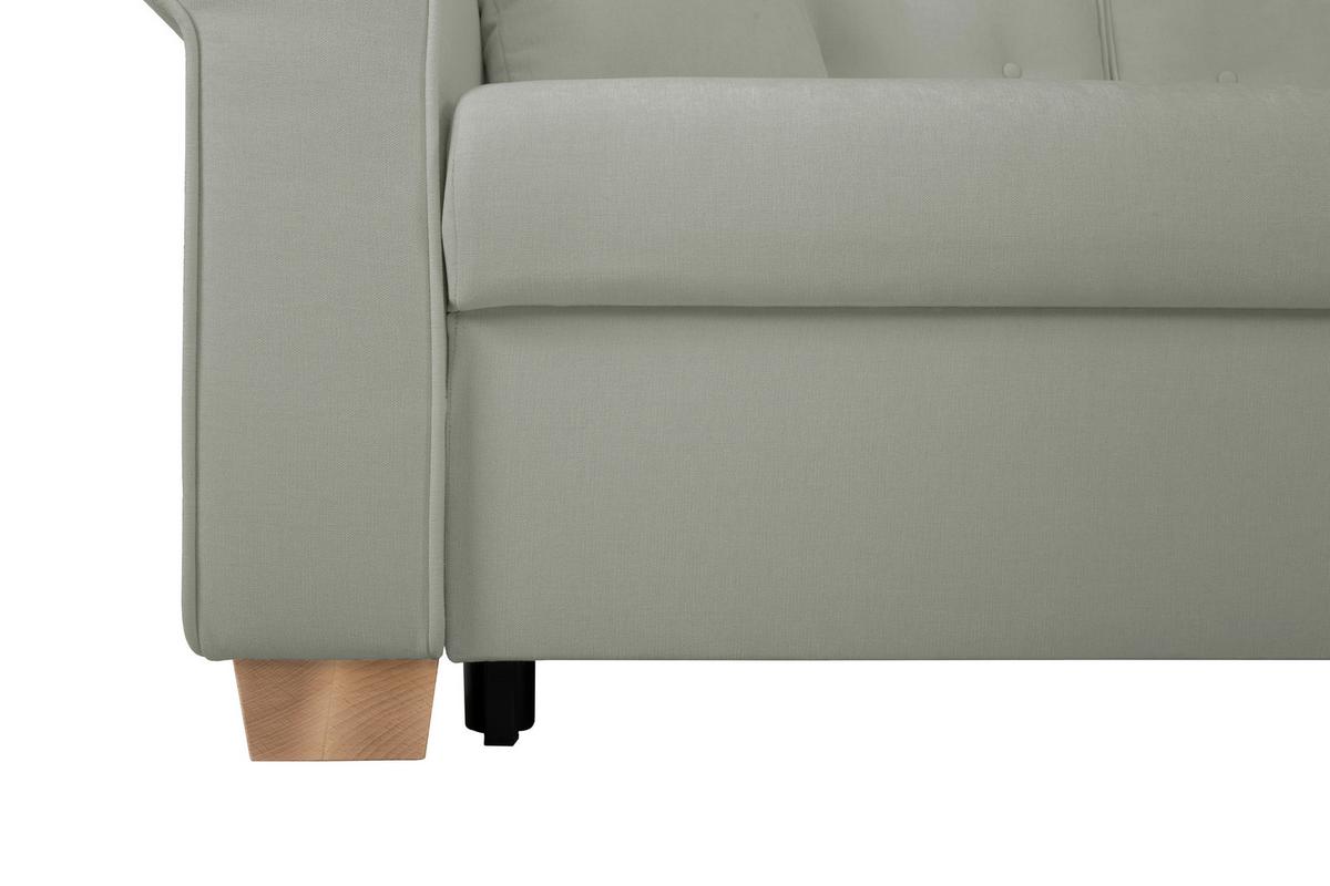 Schlafsofa Arles, Grau 90 B: 240 Cm - Buchefarben/Grau, Design, Textil (240/94/98cm) - MID.YOU