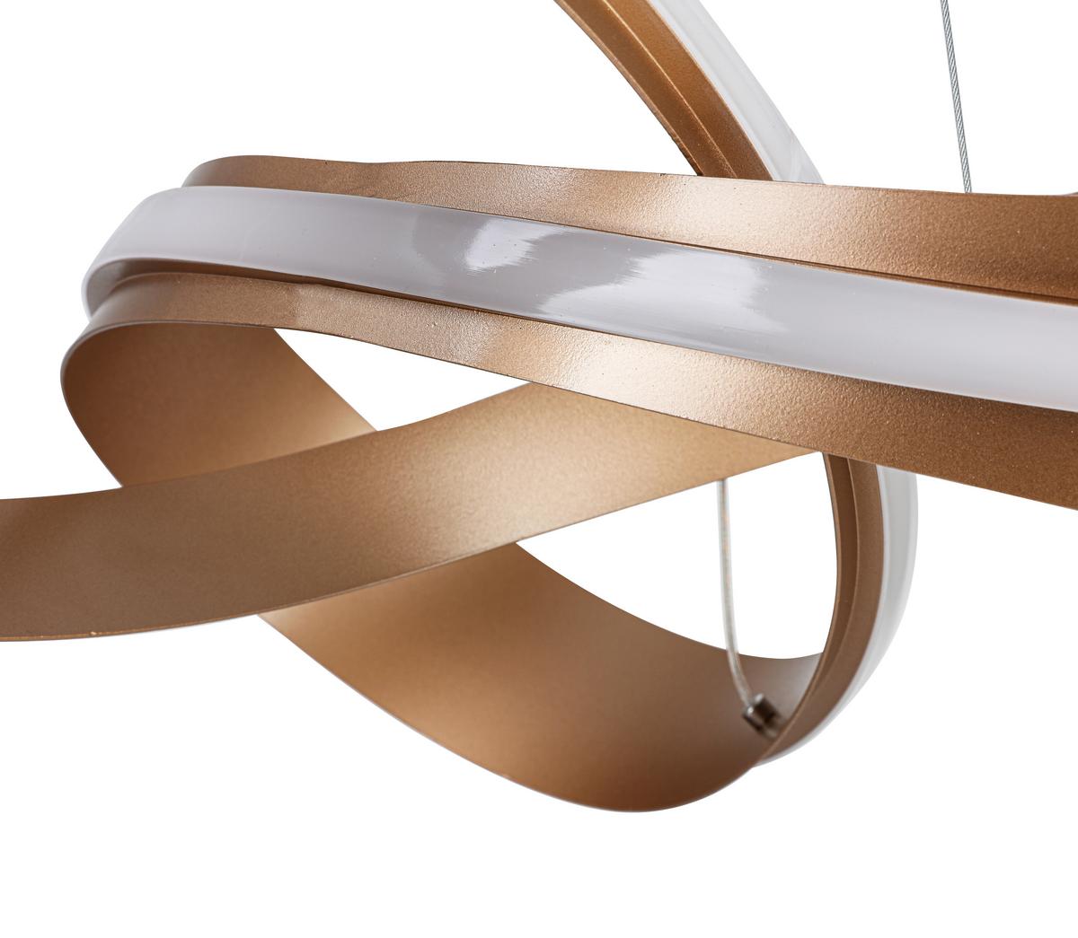 Led-hängeleuchte Josefina - Cappuccino, Kunststoff/Metall (52/120cm) - Luca Bessoni