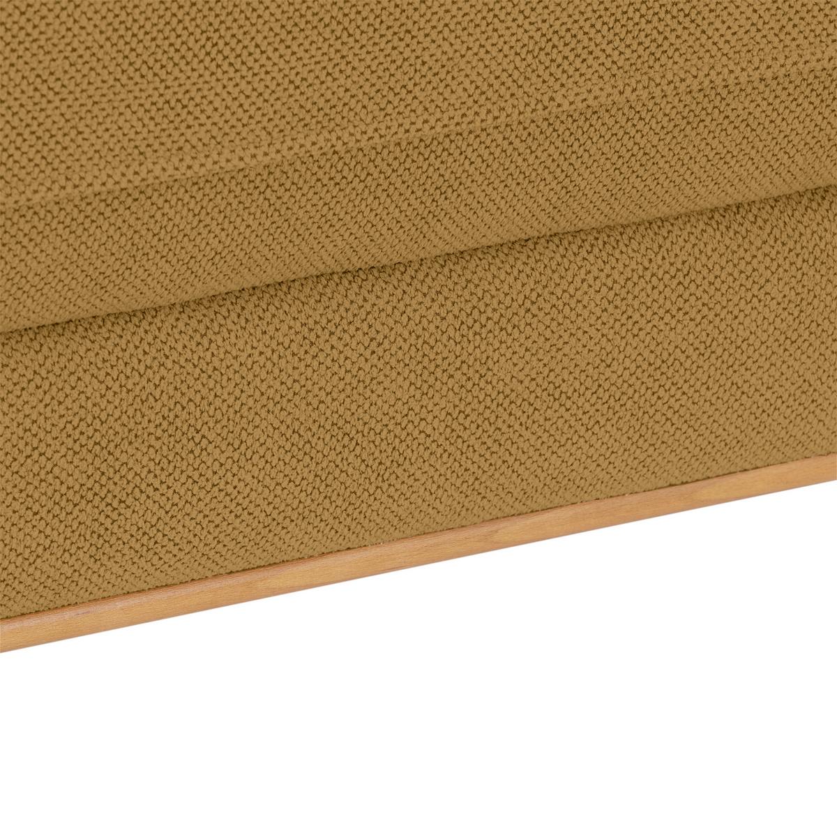 Rohová sedačka BERGAMO, pravá, žlutá - černá/žlutá, Moderní, kov/textil (238/162cm) - Ondega