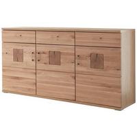 Sideboard Kansas - Alteiche/Silberfarben, KONVENTIONELL, Holz/Holzwerkstoff (180/91/43,8cm) - Livetastic