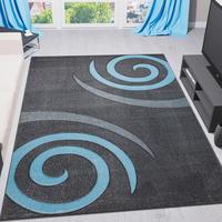 Webteppich Blau Naturfaser Cascada Plus 160x230 Cm - Blau, MODERN, Textil (160/230cm)