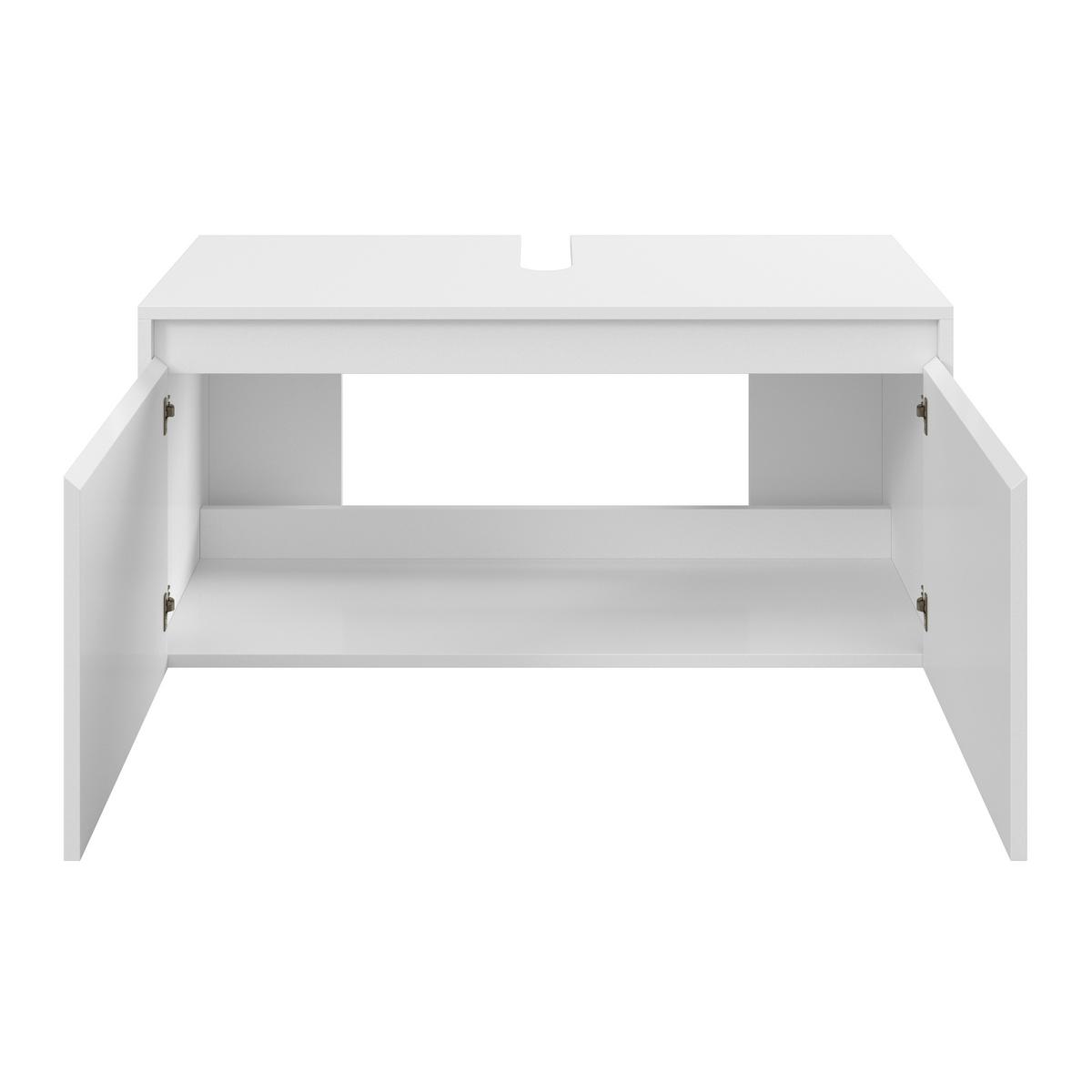 Koupelna Martina MARTINA - bílá, Moderní, dřevo/kompozitní dřevo (100/45/45cm) - Bessagi Home