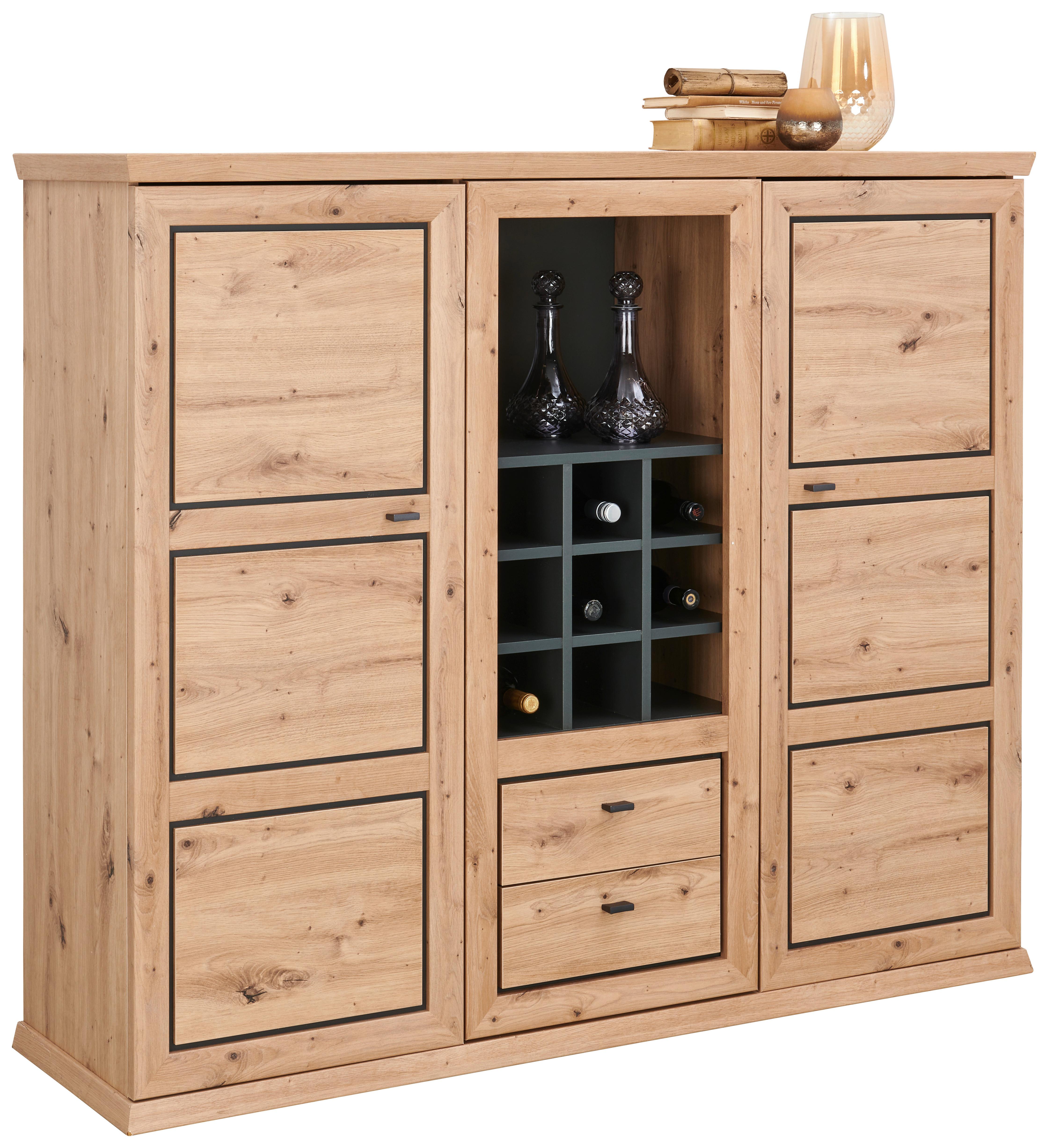 Highboard Mit Soft-Close B: 160 cm Harvey, Eiche Dekor