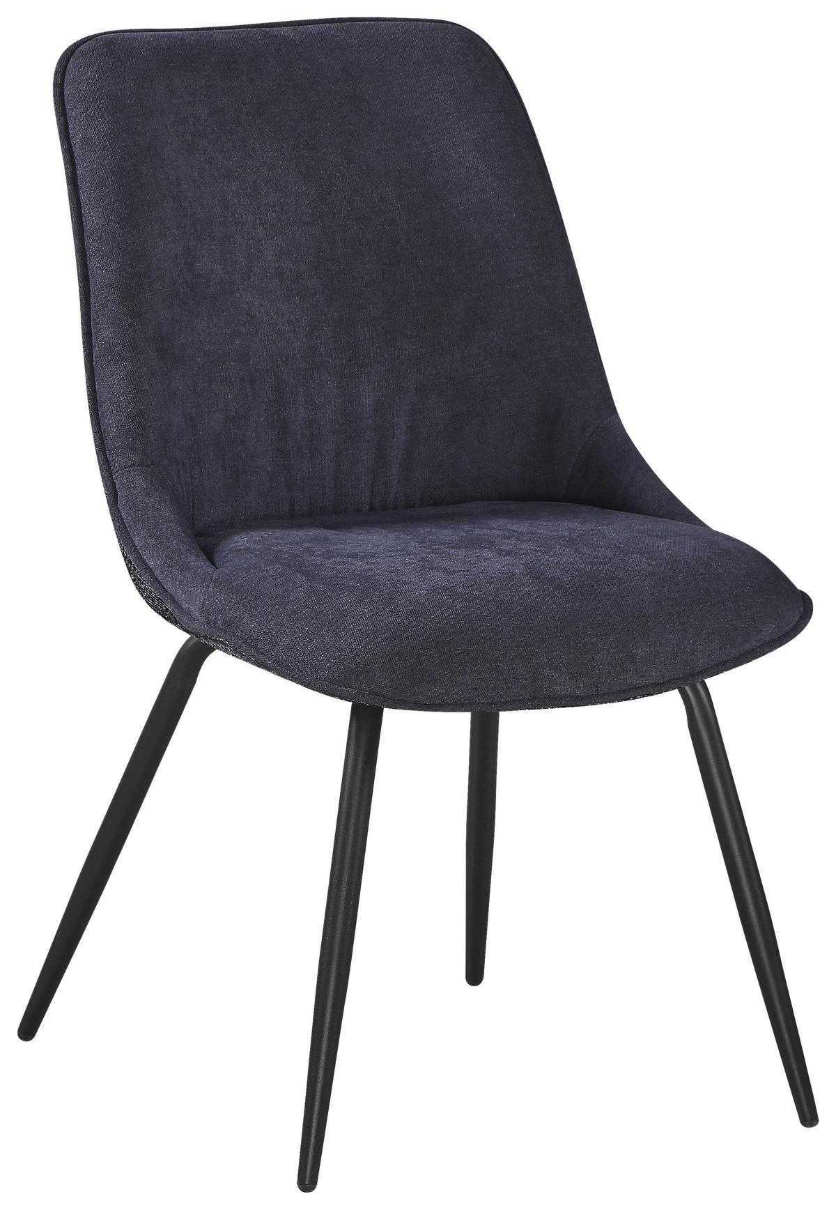 ŽIDLE NOVA - šedá/černá, Moderní, kov/textil (51/85/61cm) - Premium Living