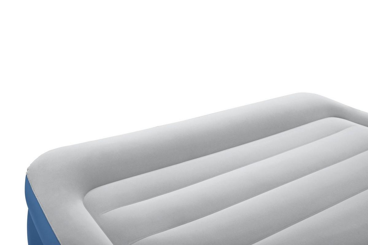 Luftbett Stefan 203x152x61 cm Bis 300kg, inkl. Pumpe - Dunkelblau/Grau, KONVENTIONELL, Kunststoff/Metall (203/152/61cm) - Bestway