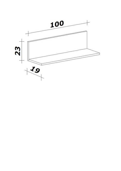 Wandboard Cara Eiche Artisan B: 100 cm - Eiche Artisan, KONVENTIONELL, Holzwerkstoff (100/22,8/18,6cm) - FlexWell