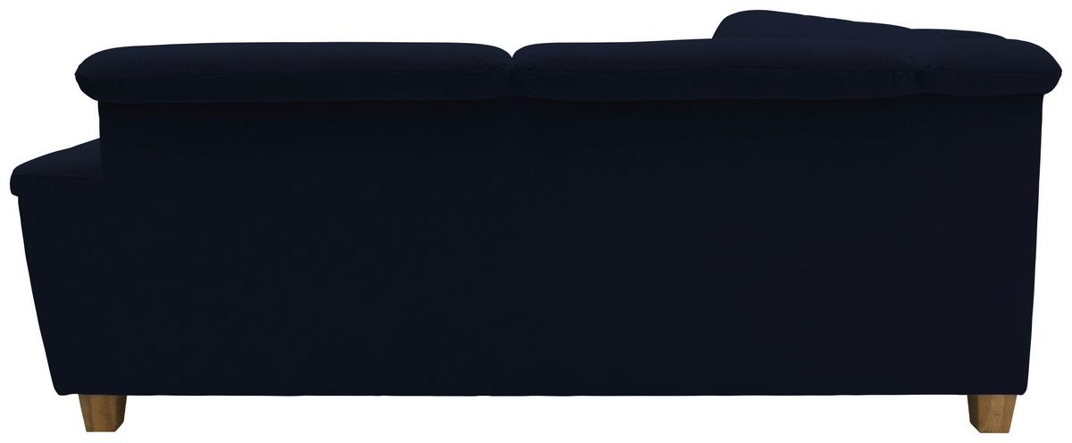 Wohnlandschaft Franzi Mit Schlaffunktion Blau - Eichefarben/Dunkelblau, KONVENTIONELL, Textil (170/352/214cm) - MID.YOU
