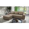 Ecksofa Classic Taupe 175x270 cm - Taupe/Schwarz, Design, Textil (175/270cm) - MID.YOU