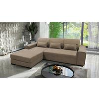 Ecksofa Classic Taupe 175x270 cm - Taupe/Schwarz, Design, Textil (175/270cm) - MID.YOU