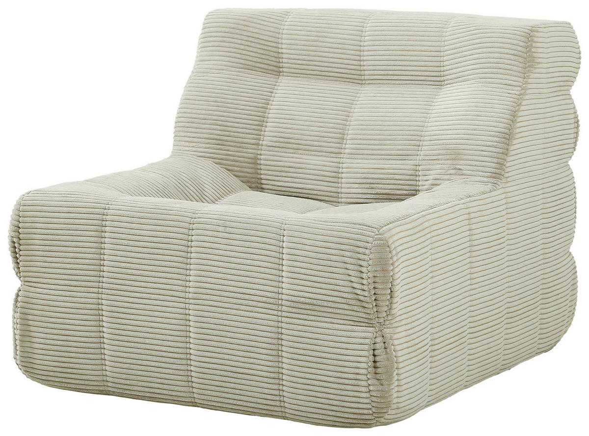 Sessel Merlin Hellgelb B: 85 cm - Hellgelb, Basics, Textil (85/75/98cm) - Livetastic