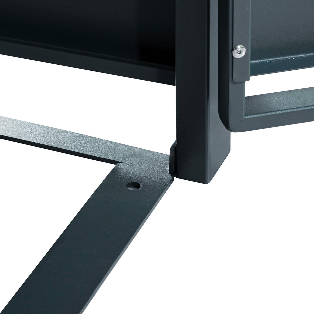 Aufbewahrungsbox Lucas 4x240 Liter - Anthrazit, Basics, Metall (264/80/116cm) - Ambia Garden