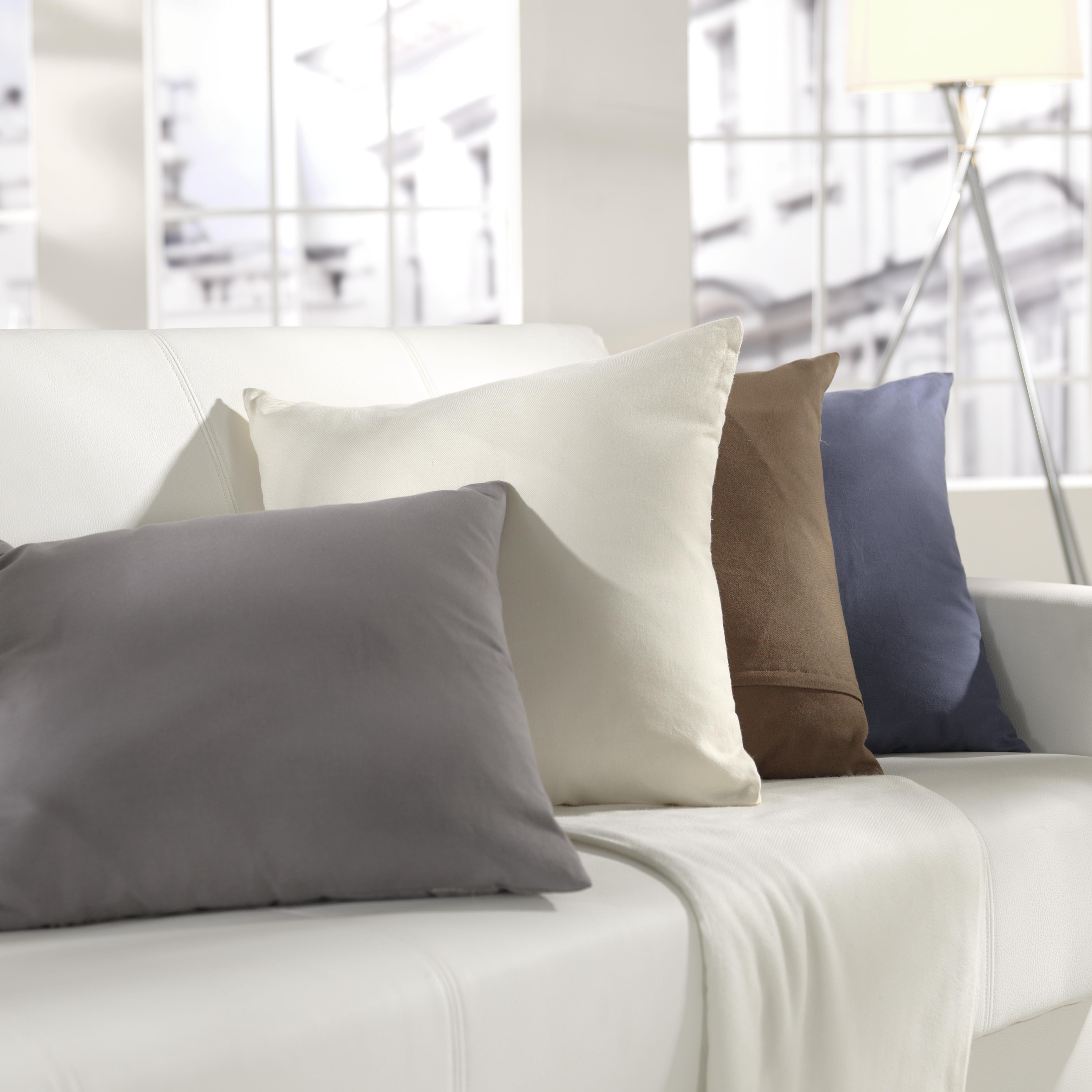 Polštář Ozdobný Zippmex,50/50cm - antracitová, textil (50/50cm) - Modern Living