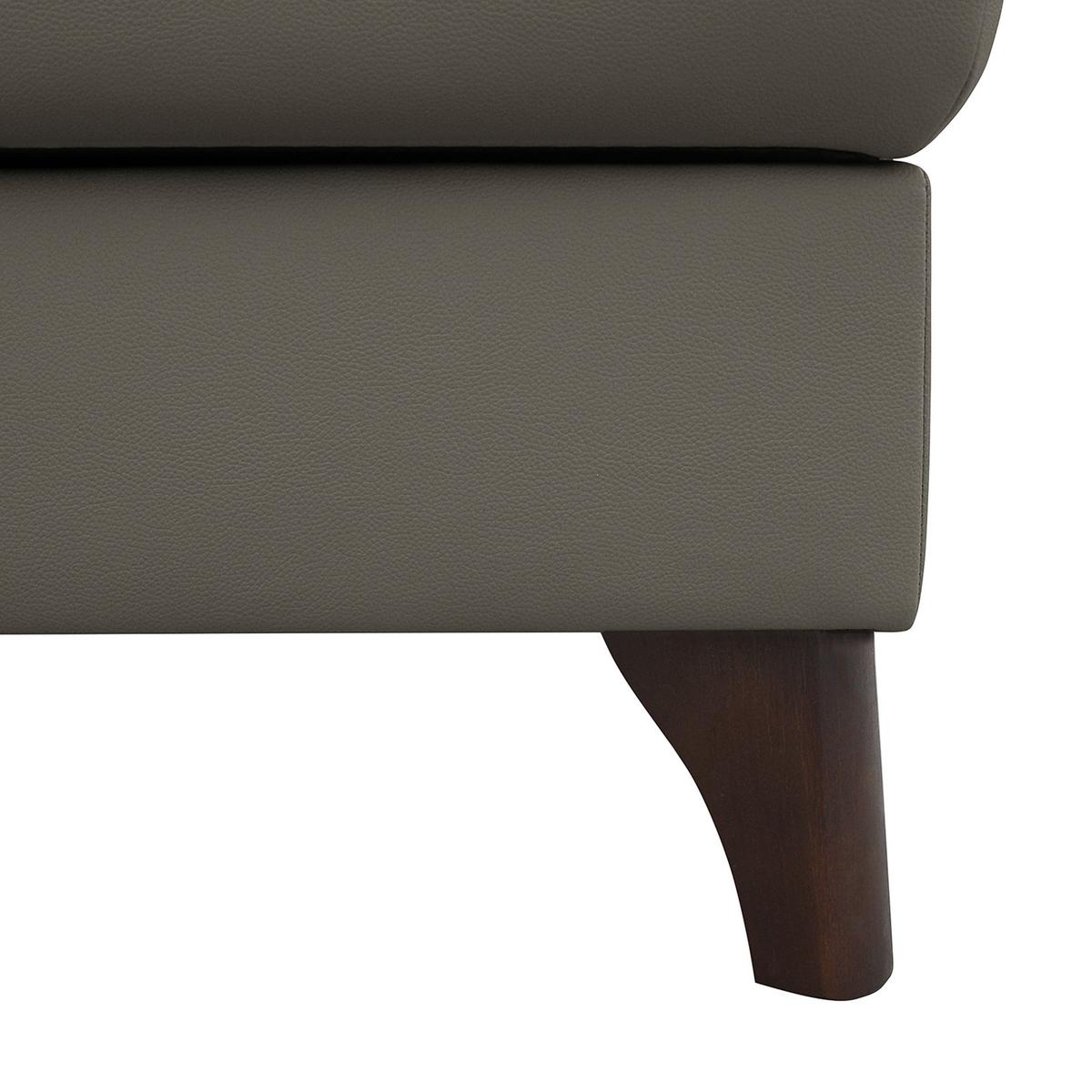 Ecksofa Nordic Schlammfarben S: 238x168 cm - Schlammfarben/Buchefarben, Design, Leder/Textil (238/168cm) - Livetastic