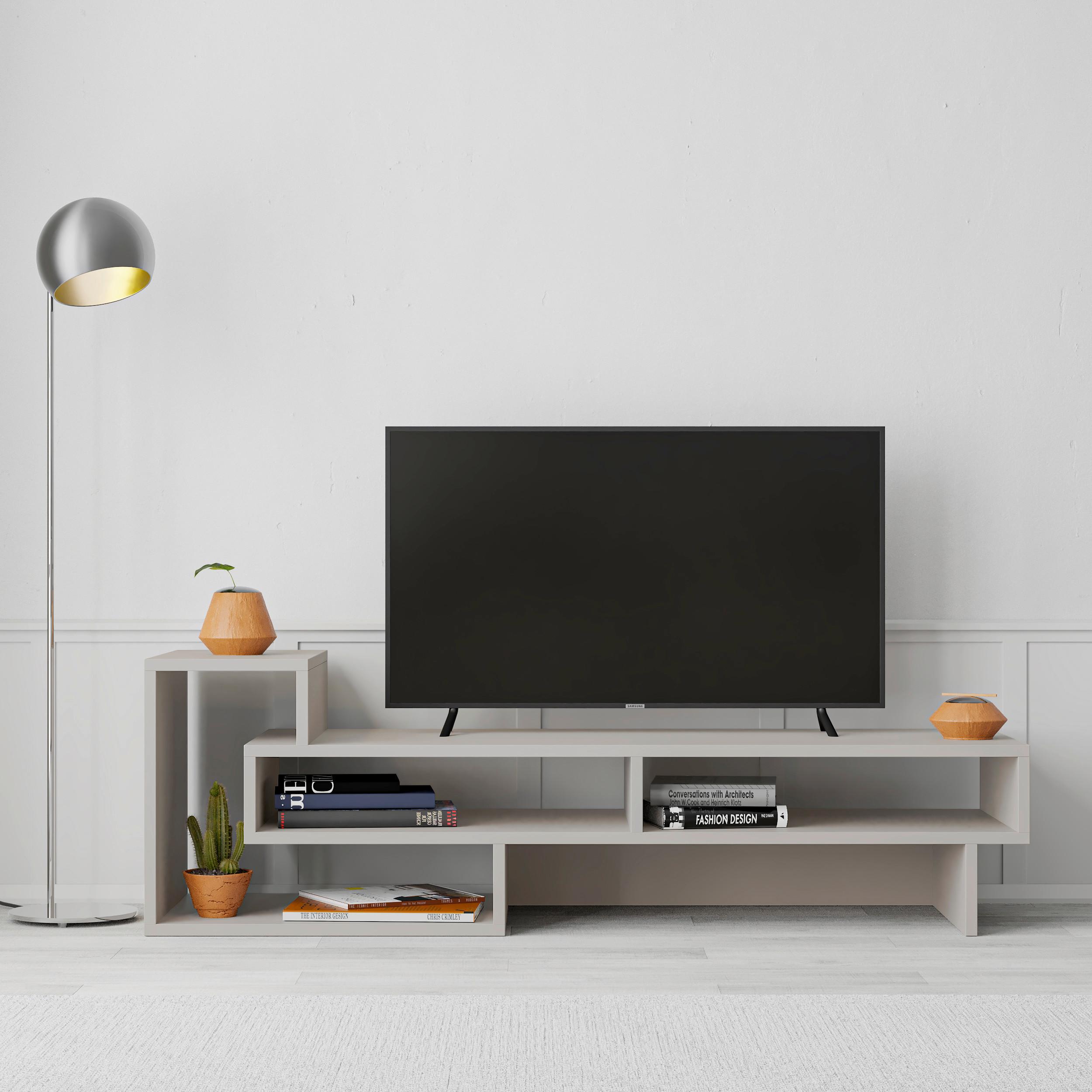 Phonotisch Tetra, Mokka B: 137 Cm - Mokka, Design, Holzwerkstoff (137/42/40cm) - Livetastic