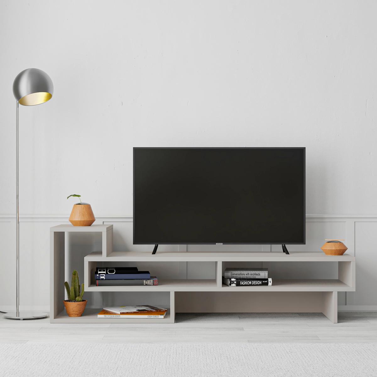 Phonotisch Tetra, Mokka B: 137 Cm - Mokka, Design, Holzwerkstoff (137/42/40cm) - Livetastic