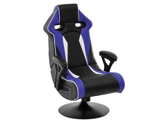 Gamingstuhl Specter II B: 65 cm - Blau/Schwarz, Design, Kunststoff/Textil (65/113/76cm) - Carryhome Gamingstuhl Specter II B: 65 cm - Blau/Schwarz, Design, Kunststoff/Textil (65/113/76cm) - Carryhome