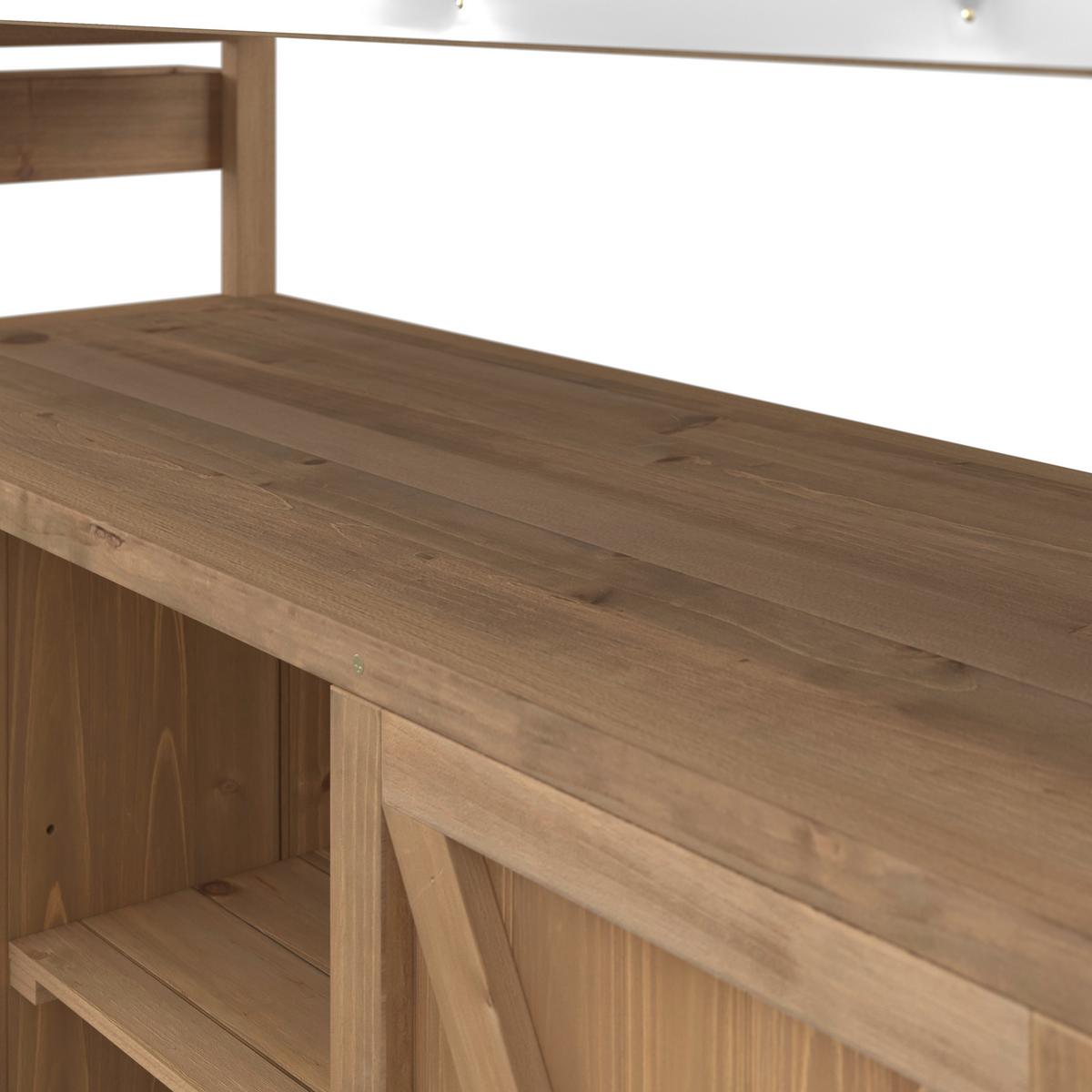 SKŘÍŇ ALI - barvy jedlového dřeva, Moderní, kov/dřevo (143/92/47cm) - Bessagi Garden