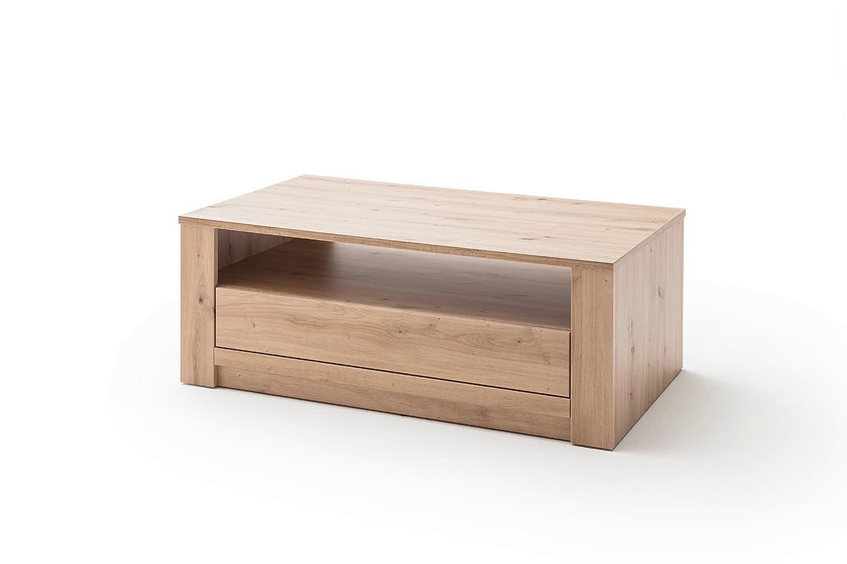 Couchtisch Mit Lade Meran Eichefarben - Eichefarben, Design, Holzwerkstoff (115/70/45cm) - Livetastic