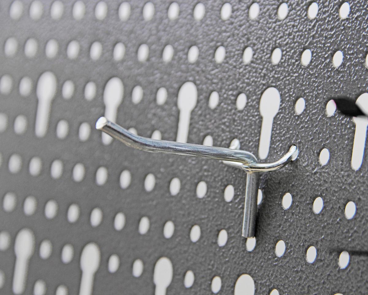 Werkzeug Lochwand Grau Metall B: 40,5 cm - Grau, Basics, Metall (40,5/57/1,5cm)