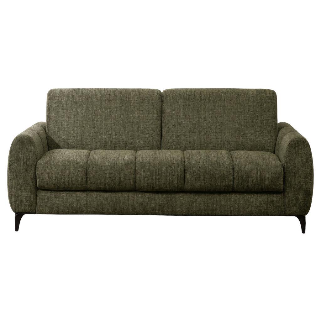 Schlafsofa inkl. Bettfunktion Webstoff grün, B:206 cm