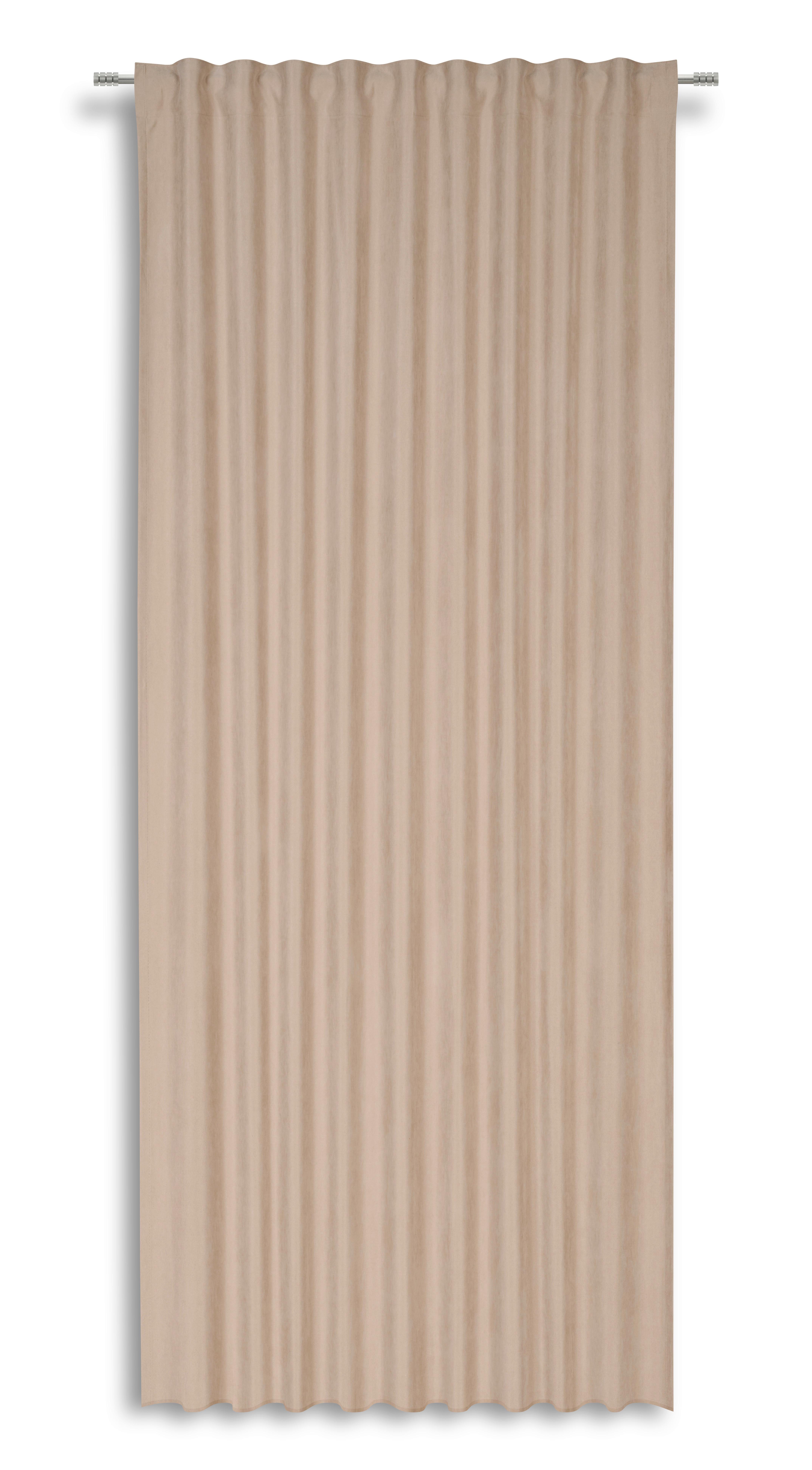 Fertigvorhang Verena - Beige, MODERN, Textil (135/245cm) - Luca Bessoni