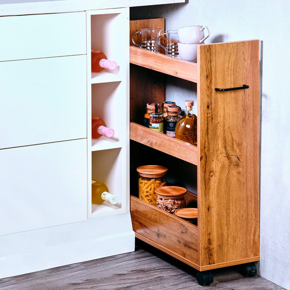 Allzweckwagen Eichefarben B: 60 Cm - Eichefarben, Basics, Holzwerkstoff (60/78/22cm) - Kesper