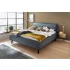 Polsterbett 140x200 cm Frieda Blau - Blau/Schwarz, MODERN, Textil (140/200cm) - Livetastic