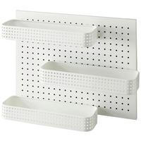 Wandregal Otto Weiß B: 45 cm - Weiß, Trend, Metall (45/55/15cm)