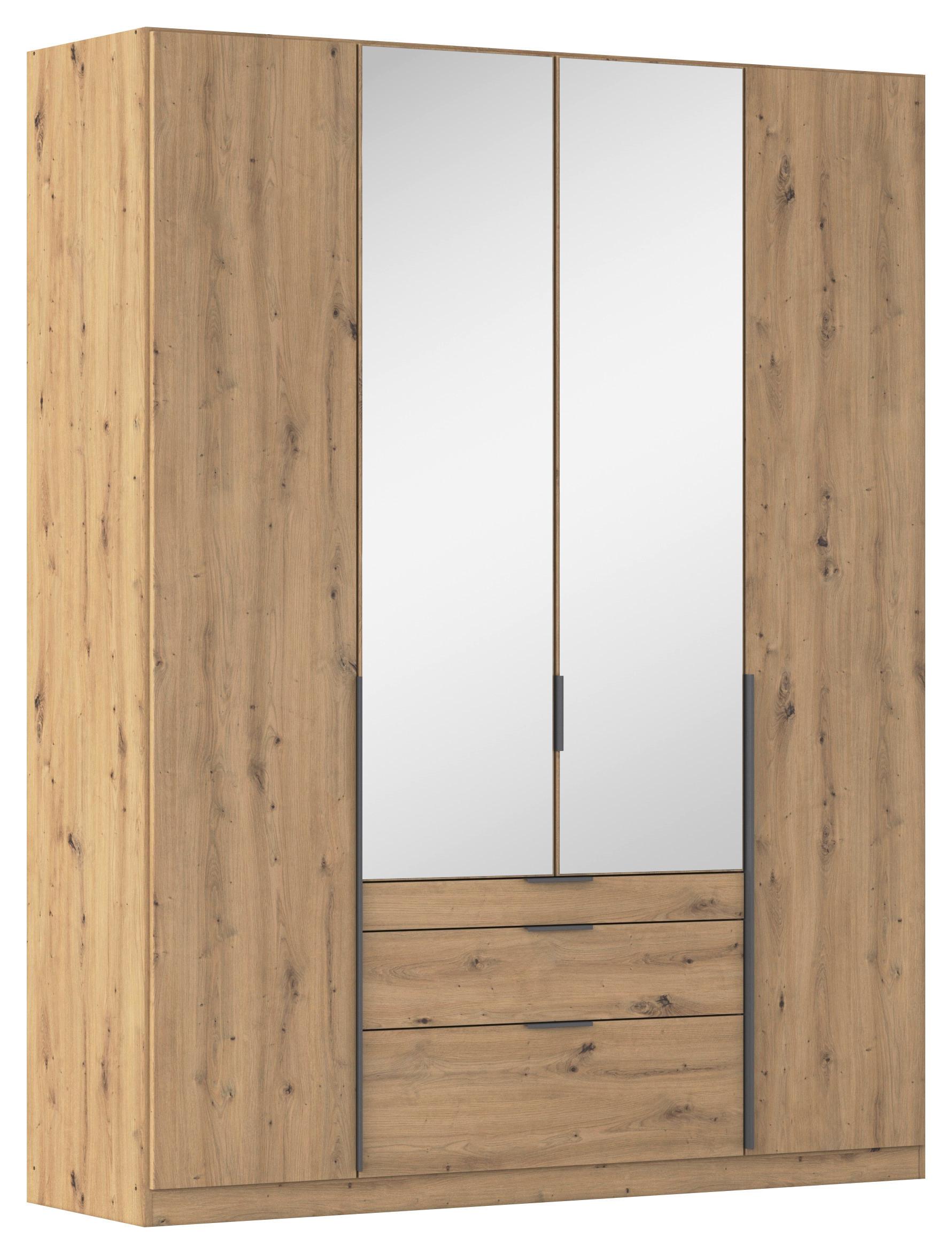 Drehtürenschrank Alabama Eiche Dekor B: 181 Cm - Eiche Artisan, MODERN, Holzwerkstoff (181/229/54cm) - Rauch Möbel
