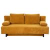 Sofa Leoni, Currygelb B: 191 cm - Currygelb/Schwarz, KONVENTIONELL, Holz/Textil (191/92/89cm) - MID.YOU