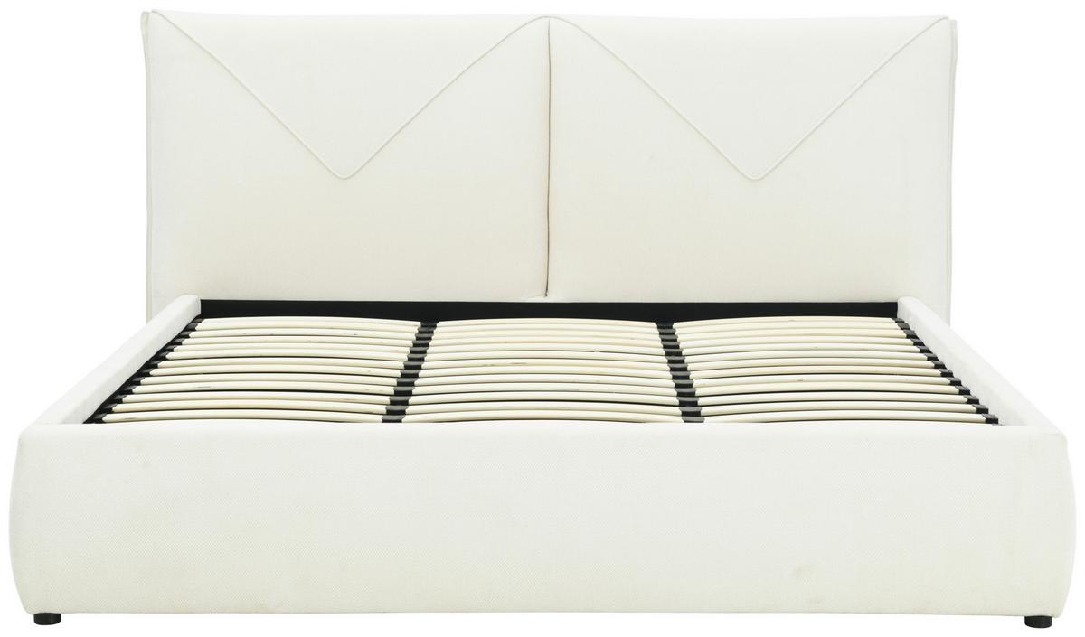 Polsterbett Mail Weiß B: 214 Cm - Schwarz/Weiß, Design, Holz/Textil (214/111/224cm) - MID.YOU