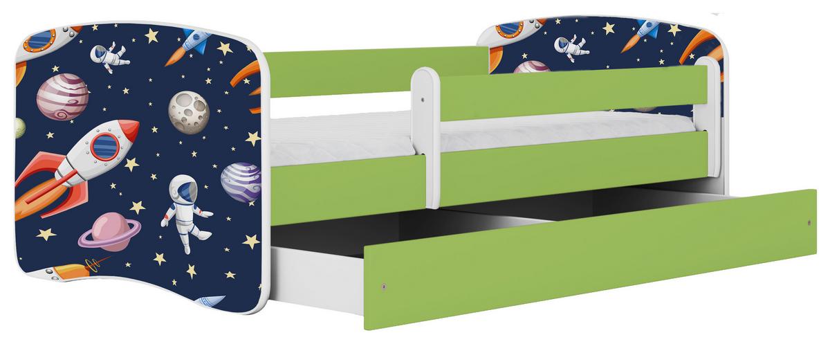 Kinder-/Juniorbett Babydreams inkl. Matratze 80x160 - Birkefarben/Weiß, MODERN, Holz/Holzwerkstoff (80/160cm) - MID.YOU