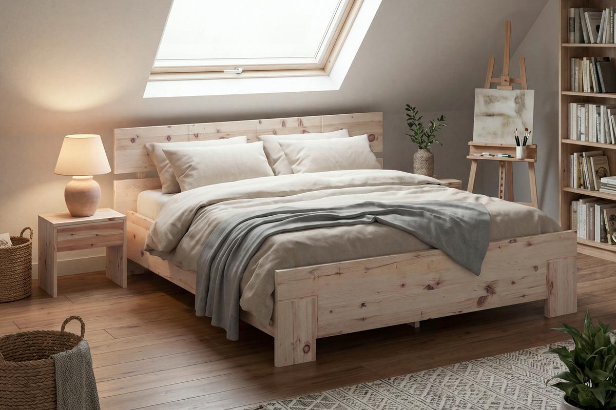 Nachtkästchen Sonja Naturfarben B: 45 cm - Naturfarben, KONVENTIONELL, Holz (45/45/30cm) - James Wood
