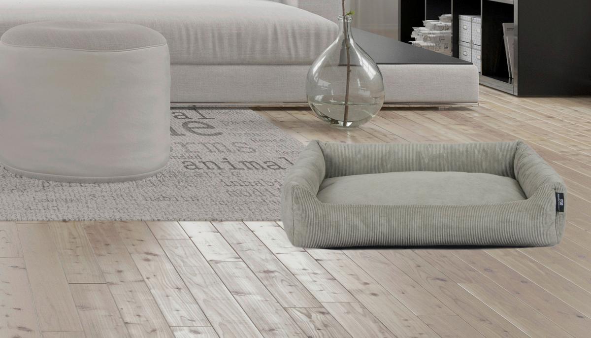 Hundebett Milow Grau L: 70 Cm - Grau, KONVENTIONELL, Textil (70/49/15cm)