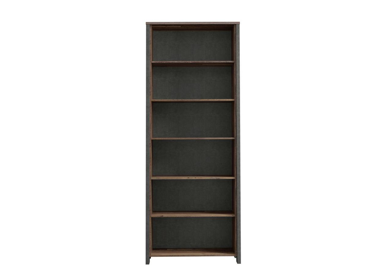 Regal Cliff B 86 cm Braun/Dunkelgrau - Dunkelgrau/Braun, Basics, Holzwerkstoff/Kunststoff (86/220,1/42cm) - MID.YOU
