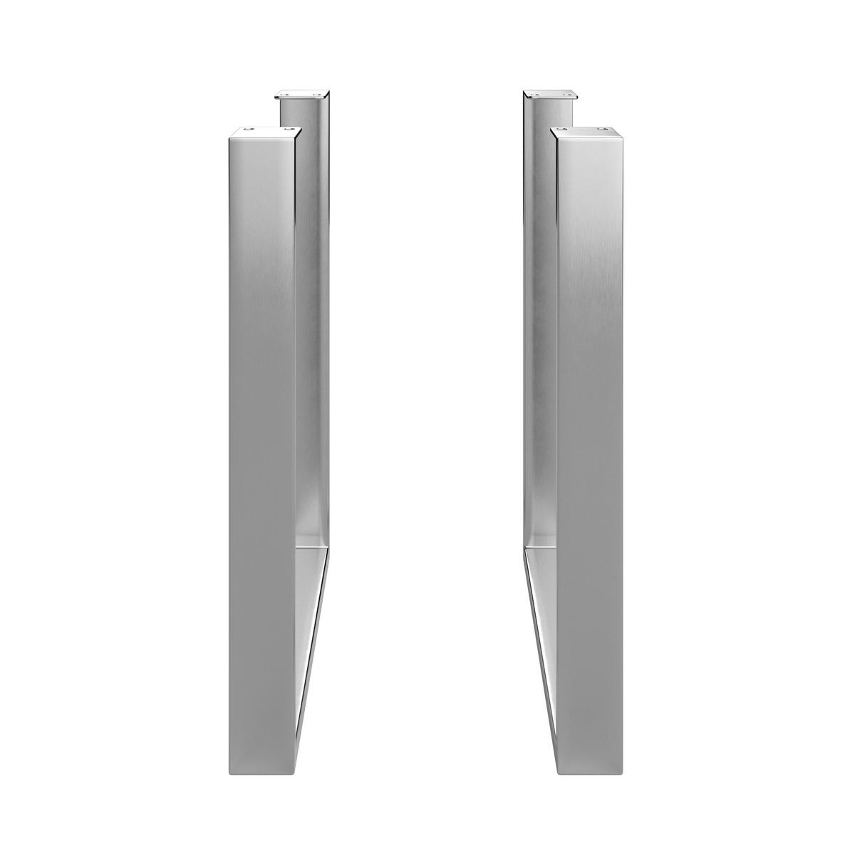 STOLOVÁ PODNOŽ NOAH - farba ušľachtilej ocele, Modern, kov (78/72cm) - Mömax