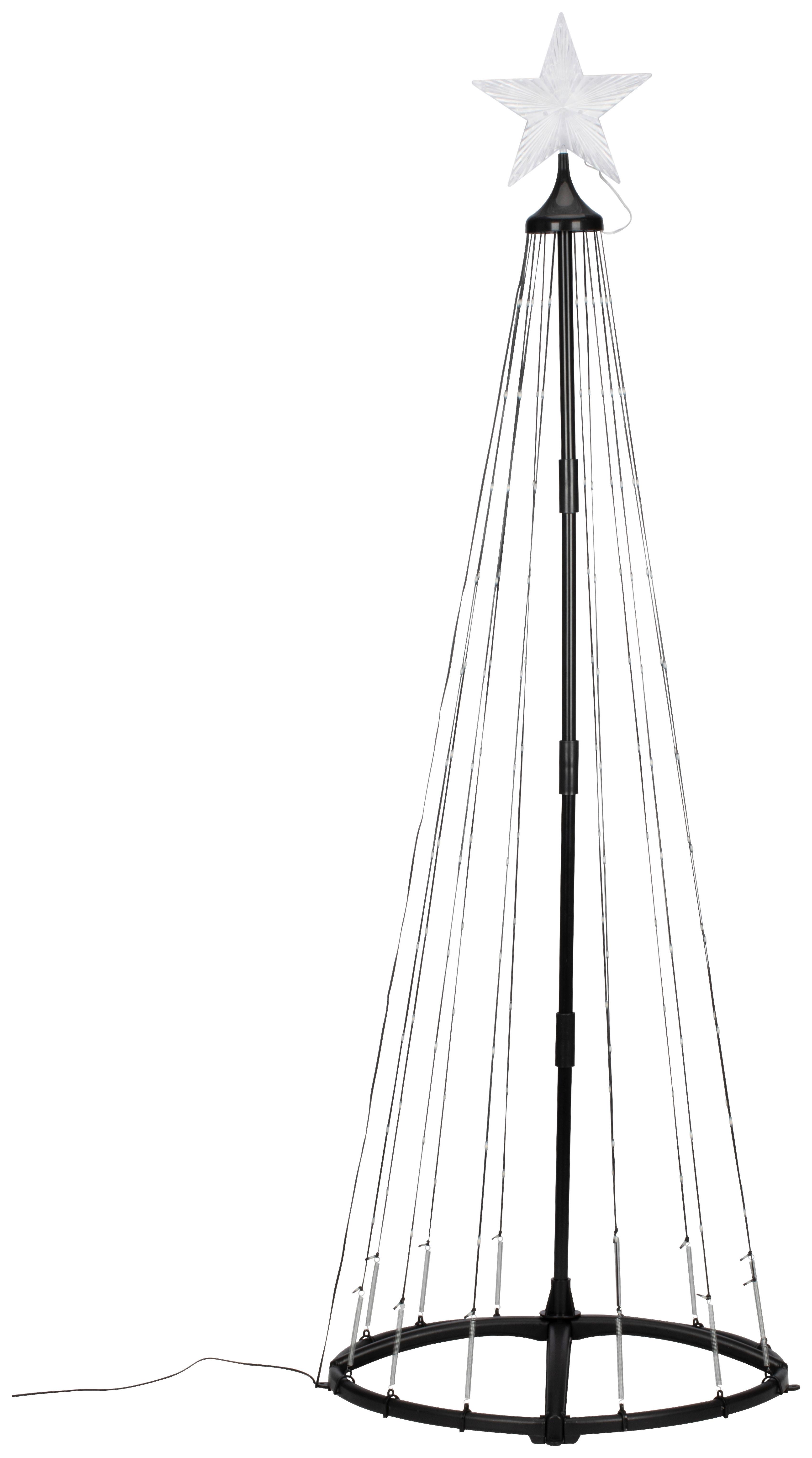 DEKORAČNÉ LED SVIETIDLO ERAN - čierna, Modern, kov/plast (150cm) - Mömax