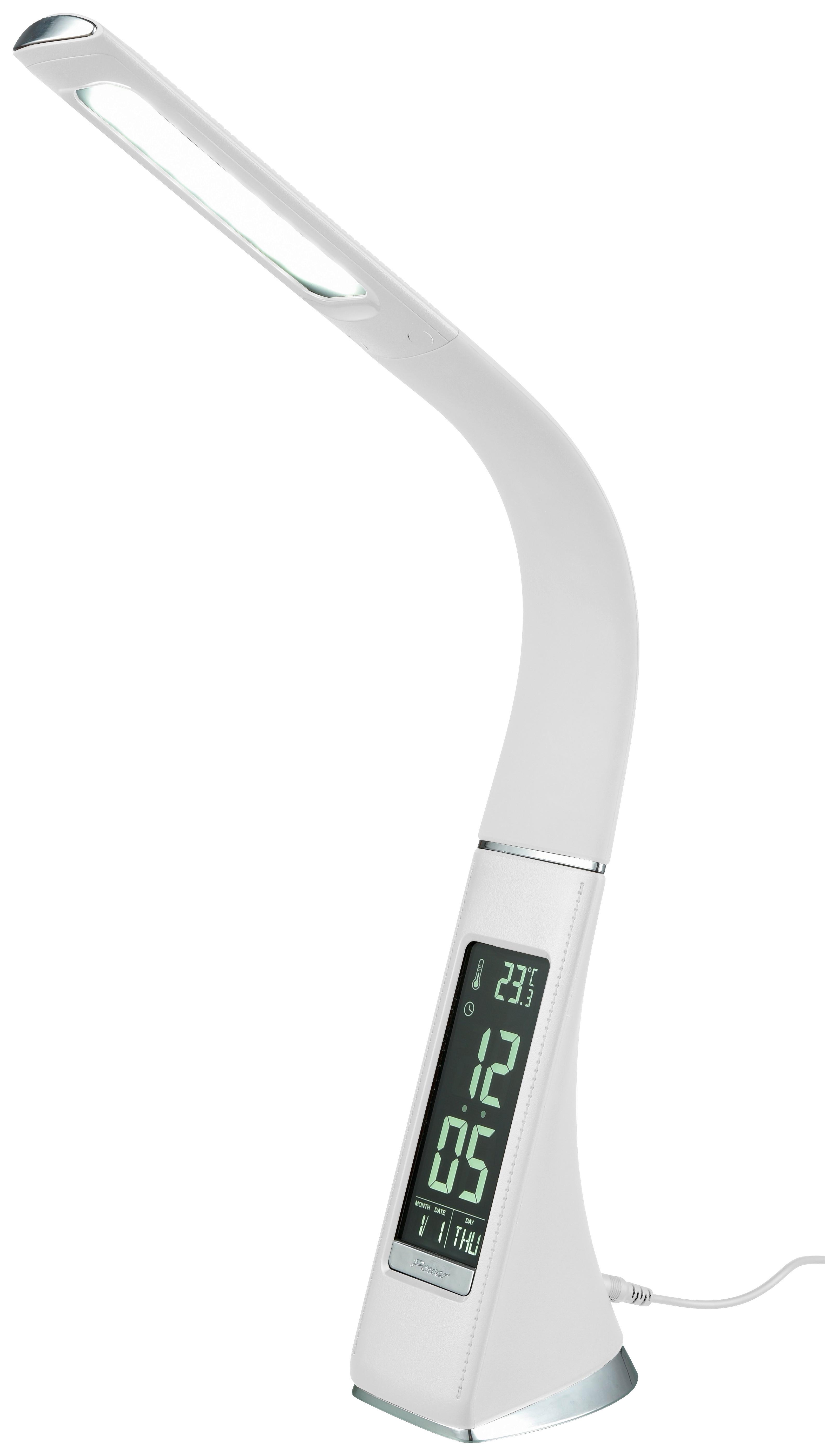 LED lampa na písací stôl Freddy V: 50cm, 5,5 Watt - biela, Lifestyle, plast (50/9,5/6,5cm) - Mömax