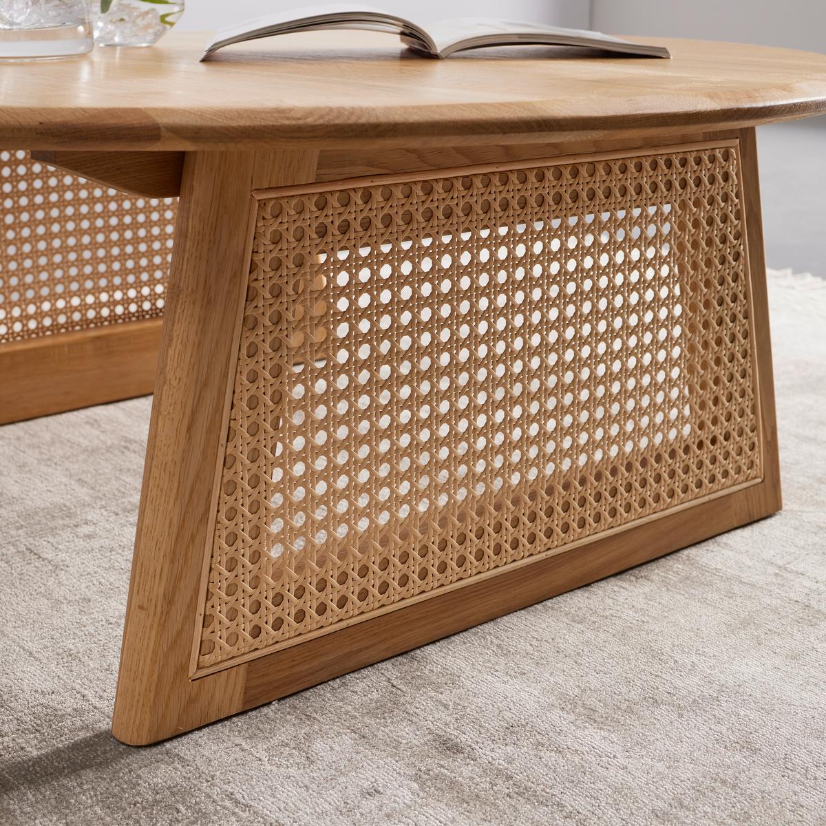Konferenční stůl masiv Biella přirodní - přírodní barvy, Moderní, dřevo (80/80/30cm) - Bessagi Home
