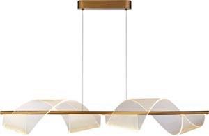 LED-Pendelleuchte 67304go Lux & Belle - Messingfarben, Design (100/24/121cm)