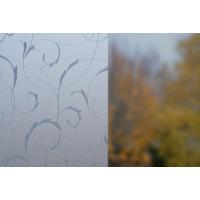 Fensterfolie Statisch Haftend Wirbel-Design 150x45 cm - Silberfarben/Weiß, KONVENTIONELL, Kunststoff (45/150cm)