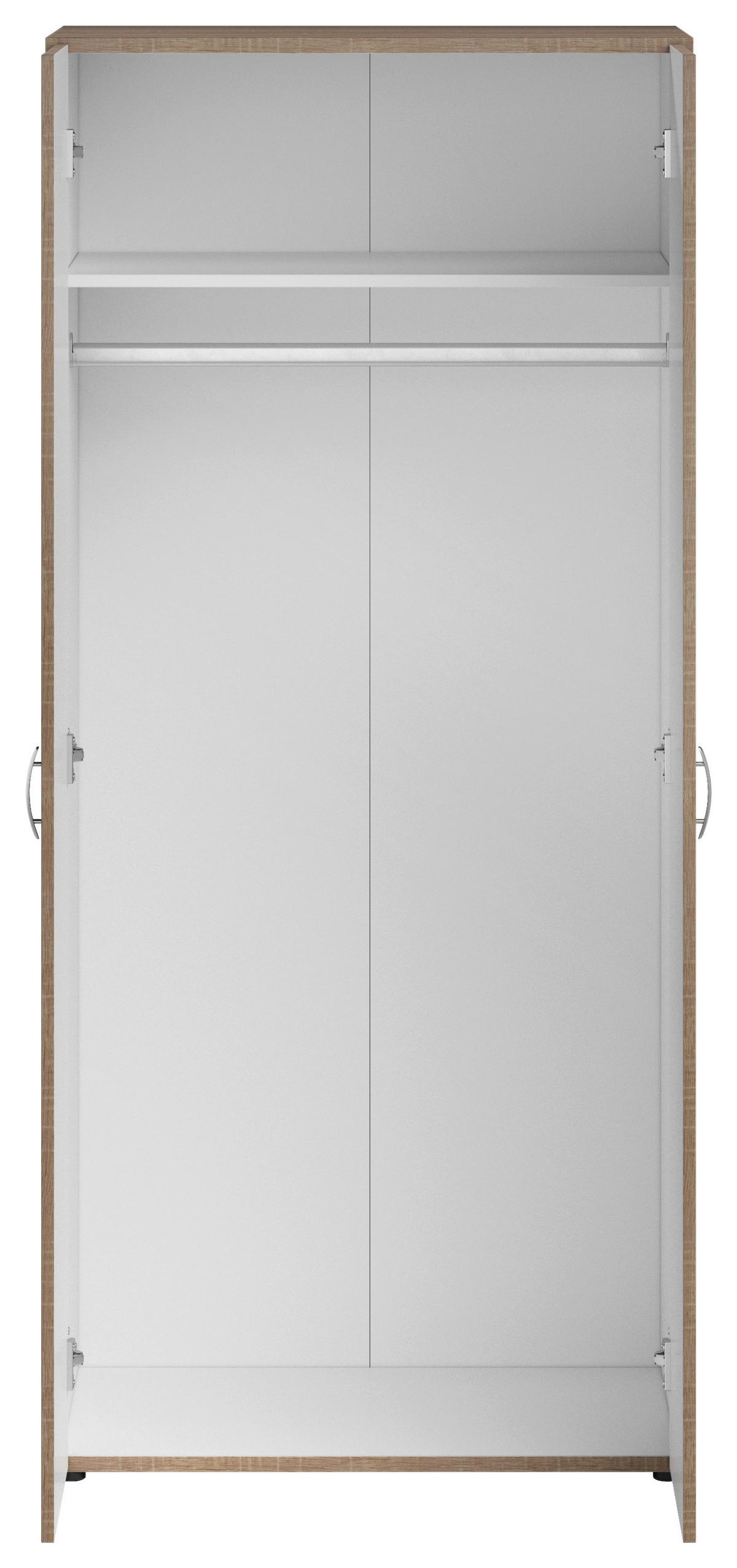 Ruhásszekrény Joe 81/177cm - Sonoma tölgy, Basics, faalapú anyag (81/177/51cm)
