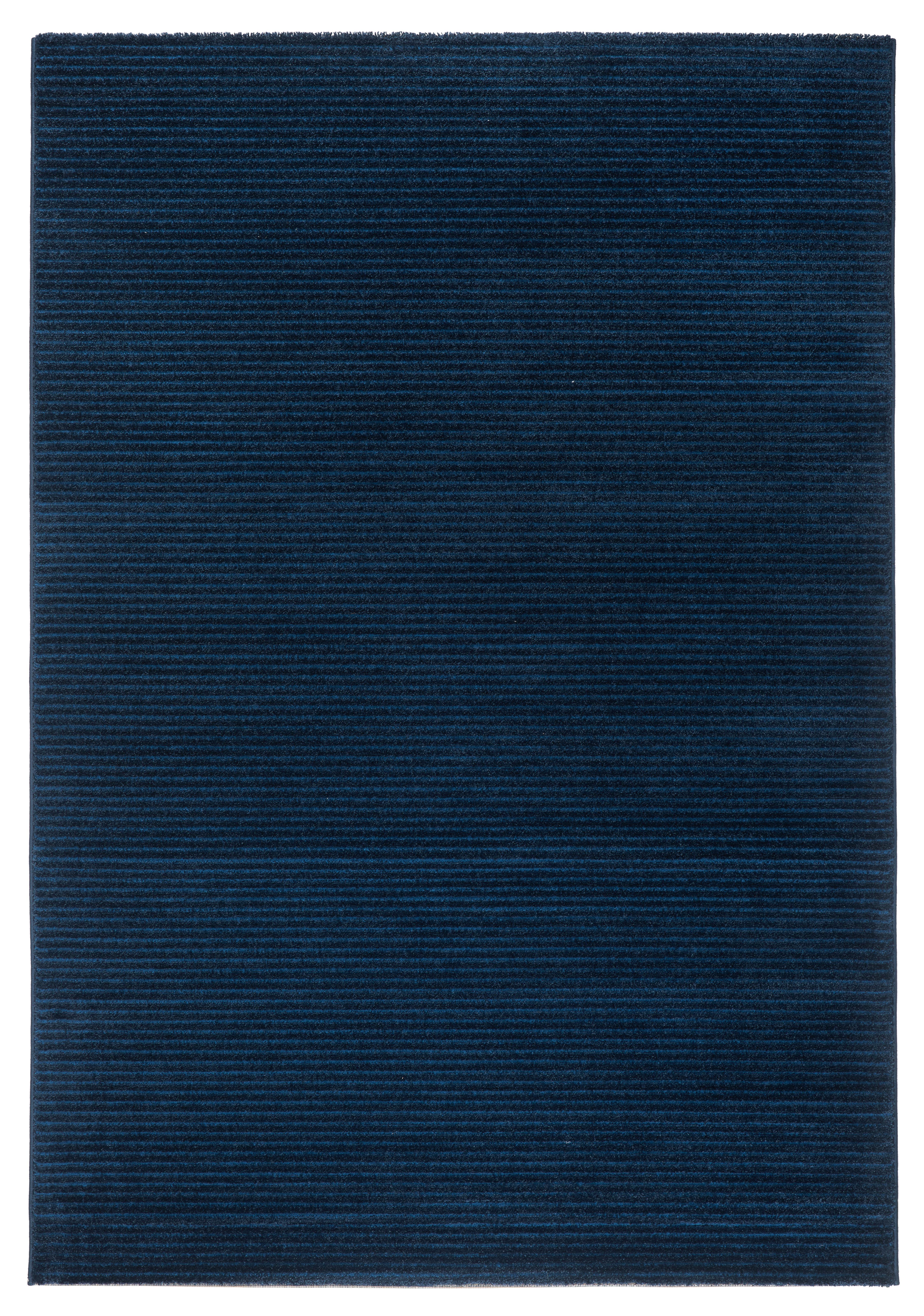 Webteppich Manuela Dunkelblau 120x170 cm - Dunkelblau, ROMANTIK / LANDHAUS, Textil (120/170cm) - James Wood