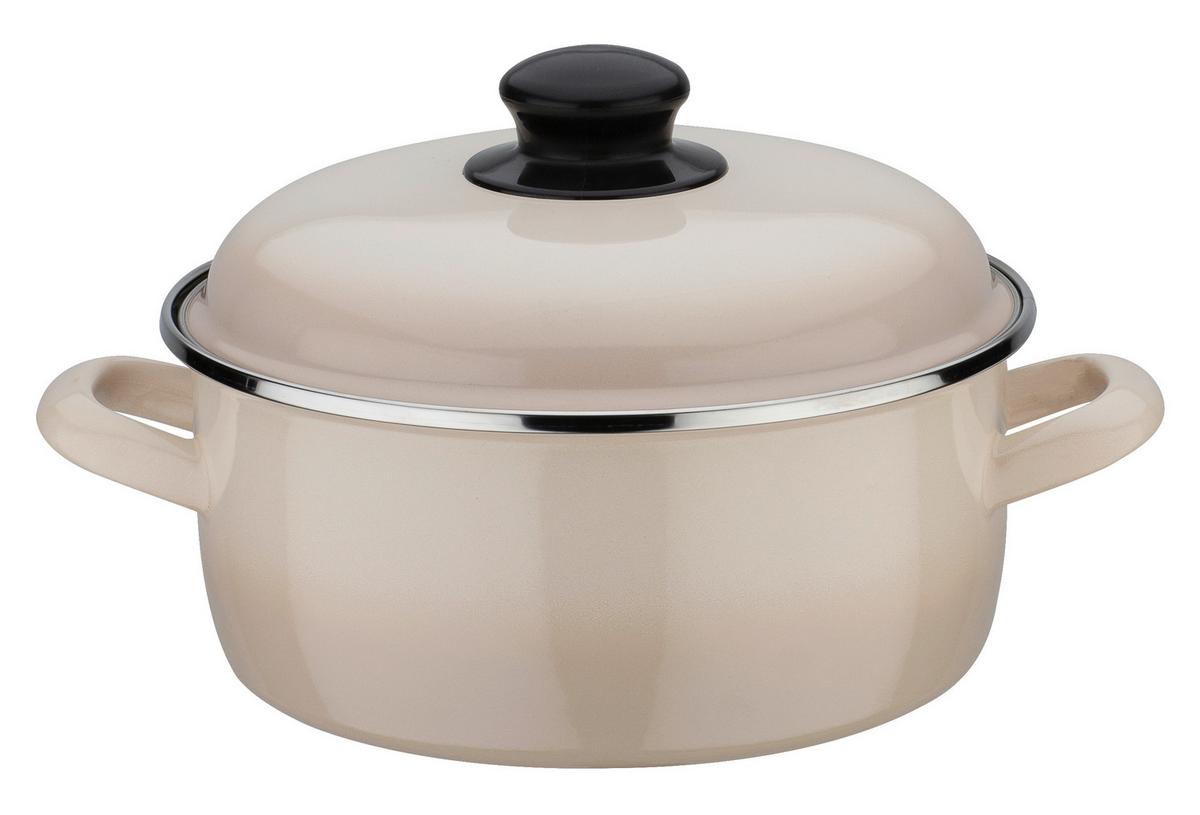 Gsw Kochtopfset Creme Shadow Creme, 4-Teilig - Creme, Basics, Metall - GSW