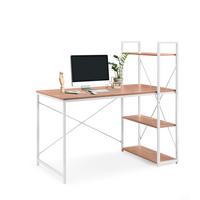Computertisch Easy Up Weiß/Eichefarben L: 120cm - Eichefarben/Weiß, MODERN, Holz/Metall (120/60/72,5cm) - MID.YOU