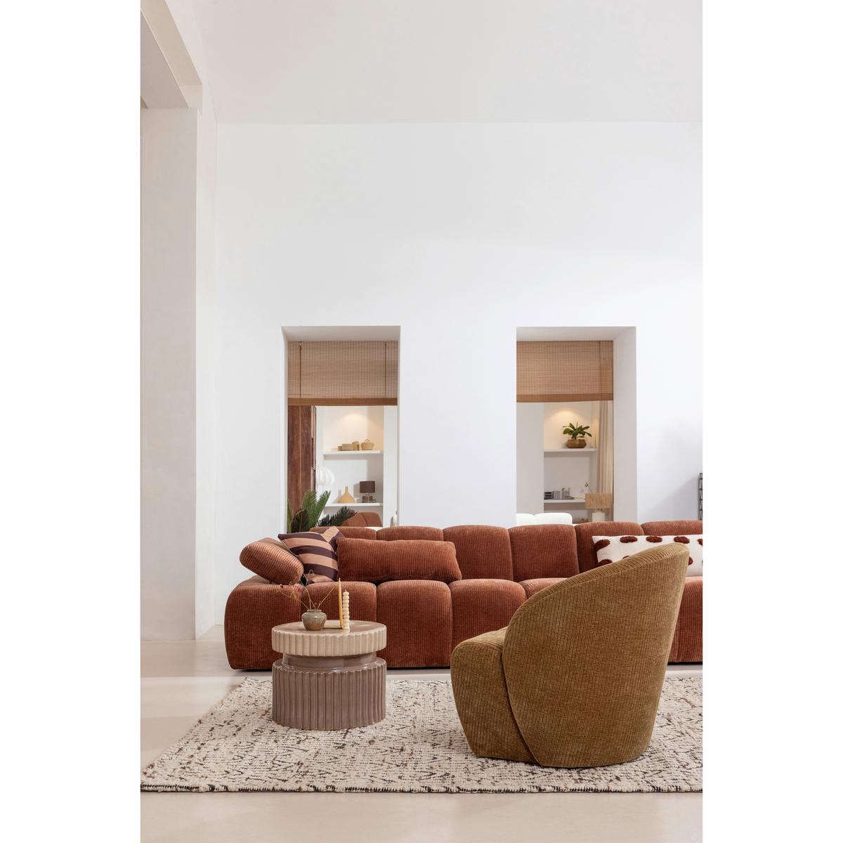 Sessel Mojo Honig B: 68cm - Honig, Design, Textil (68/75/77cm) - Livetastic