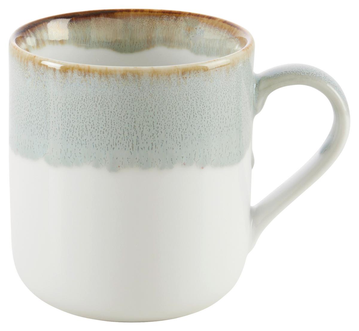 Hrnček na kávu SATURN - zelená, Moderní, keramika (340ml) - Mömax