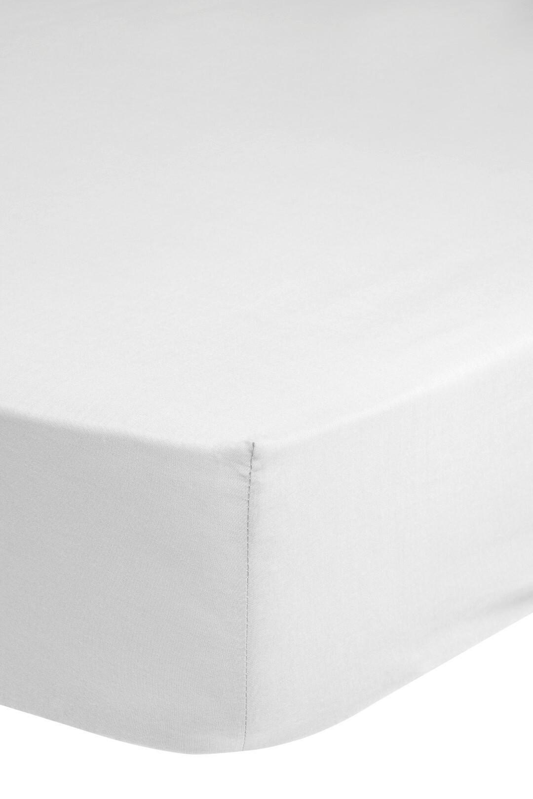 Spannleintuch Easy Care Weiß 90x220 Cm Baumwolle - Weiß, Basics, Textil (90/220cm) - MID.YOU