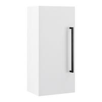 Závesná skrinka MARIANNE biela - čierna/biela, Modern, kov/kompozitné drevo (30/64/20cm) - Bessagi Home